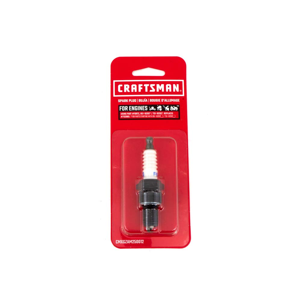 Buy now Craftsman CMXGZAM250012 Current Walk 2 BPR6ES 751-10292 Spark Plug, Black at indiglob india