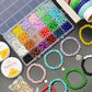 Buy now AIFNIY 570PCS Glass Beads for Jewelry Making 8mm Turquoise 24 Colors Crystal Beads Bracelet Making Kit Loose Round Gemstone Stone Spacer Chakra Energy Healing Beads Bulk DIY Crafts (Kit A) at indiglob india