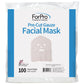 ForPro Professional Collection Precut Gauze Facial Mask, 100% Cotton Gauze, for High Frequency Facial Treatments and Masks, 100-Count