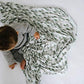 Buy now Copper Pearl Large Premium Knit Baby Swaddle Receiving Blanket Evergreen at indiglob india