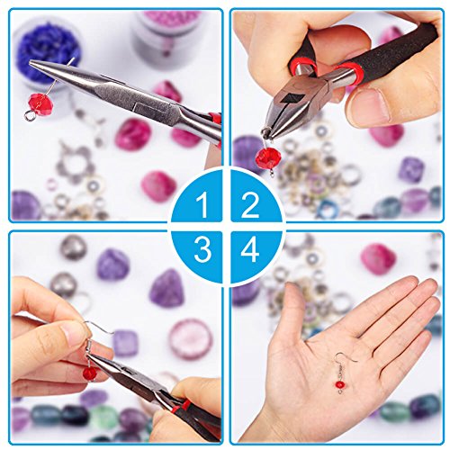 Buy now PAXCOO Jewelry Making Supplies Kit - Repair Tools with Accessories, Pliers, Findings, Beading Wires for Adults and Beginners at indiglob india