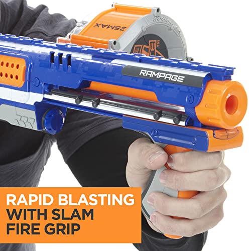 Buy now NERF Rampage N-Strike Elite Toy Blaster with 25 Dart Drum Slam Fire for Kids, Teens, & Adults (Amazon Exclusive) at indiglob india