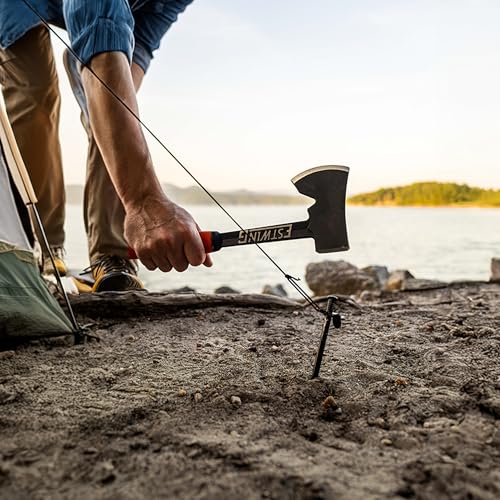 Buy now ESTWING Camper's Axe - 14" Hatchet with Forged Steel Construction & Shock Reduction Grip - EO-25A at indiglob india