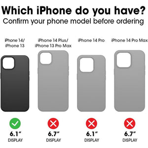 OtterBox iPhone 14 & iPhone 13 Commuter Series Case - TREES COMPANY (Green), slim & tough, pocket-friendly, with port protection