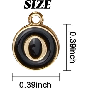 NSBELL 104PCS Letter Charms for Jewelry Making - Double Sided Alphabet Charms for Necklace & Bracelet