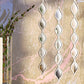 Buy now Amyhill Set of 3 Teardrop Mirror Wall Decor 23.6 x 2.7 x 0.2 Inches Rustic Farmhouse Decorative Long Mirror Creative Boho Art Decor for The Living Room Bathroom Bedroom Entryway (White) at indiglob india