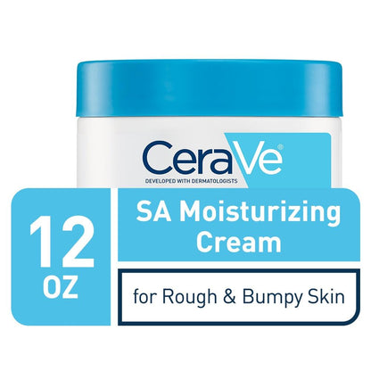 Buy now CeraVe Moisturizing Cream with Salicylic Acid, Exfoliating Body Cream with Lactic & Hyaluronic Acid, Niacinamide, and Ceramides, Fragrance Free & Allergy Tested, 12 Ounce at indiglob india