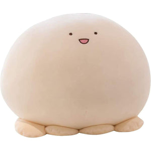 REFAHB 9 inch Cute Octopus Plush Stuffed Animal Body Pillow Fat Cartoon Cylindrical Body Pillows for Kids, Super Soft Hugging Toy Gifts for Bedding, Kids Sleeping Nap Kawaii Pillow, Whiteoctopus