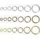 1 Box(1450PCS) Assorted Sizes Metal Closed Open Jump Rings Connecters for Necklace Bracelet DIY Jewelry Making Findings Kits(3mm 4mm 5mm 6mm 7mm 8mm 10mm)(Silver) - My Store