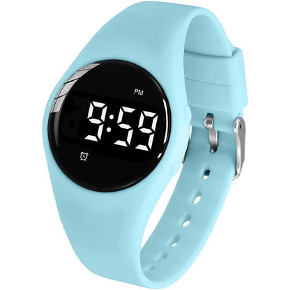 Vibrating Alarm Watch, Water Resistant Potty Training Wristband Rechargeable Medical Reminder Watch with Timer and 15 Daily Alarms (Black)