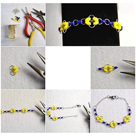 1 Box(1450PCS) Assorted Sizes Metal Closed Open Jump Rings Connecters for Necklace Bracelet DIY Jewelry Making Findings Kits(3mm 4mm 5mm 6mm 7mm 8mm 10mm)(Silver) - My Store