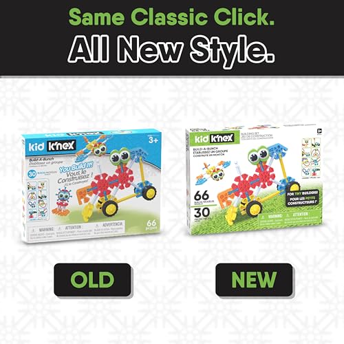 Buy now KID K'NEX - Build A Bunch Set ‚ 66 Pieces, Preschool STEM Building, Kid Construction Set, Creative Play‚ Ages 3+ at indiglob india