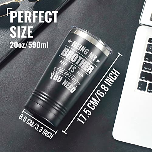Buy now Onebttl Brother Gifts from Sister, Funny Gift Idea for the Best Brother for Christmas, Birthday, 20 oz Stainless Steel Insulated Travel Mug (Need) at indiglob india