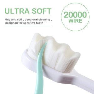 Buy now EasyHonor Extra Toothbrush for Sensitive Gums, Micro Fur Manual Toothbrush with 20000 Soft Floss Bristle for Pregnant Women, Elderly, Braces and Gum Recessions, Protect Fragile Gums (6 Pack) at indiglob india
