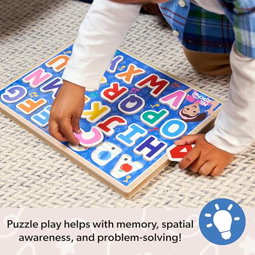 Buy now Melissa & Doug?? Ms. Rachelƒ?› Wooden Phonics Alphabet Sound Puzzle with Light-Activated Sound Effects, 26-Piece Toddler Toys for Boys and Girls Ages 2+ Years - FSC Certified at indiglob india