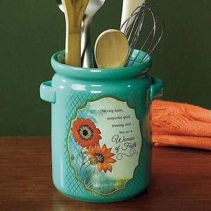 Abbey Gift Abbey & CA Gift Woman of Faith Crock, 5 x 7, Multicolor
