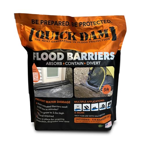 Buy now Quick Dam Water Activated Flood Barrier 5 Feet 2-Pack at indiglob india