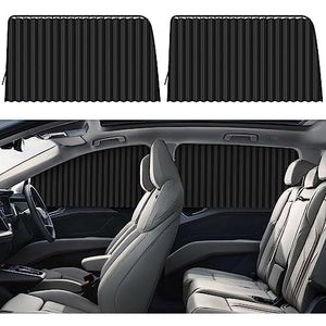 ZATOOTO Car Side Window Sun Shades - Privacy Magnetic Black 2 Pcs Covers Blinds Curtains - Auto Accessories Sunshades Keeps Cooler Screen for Baby Sleeping