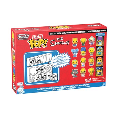 Buy now Funko Pop! Bitty: Simpsons - Itchy, Marge Simpson, Moe Szyslak, and A Surprise Mystery Mini Figure - 0.9 Inch (2.2 Cm) - The Simpsons Collectable - Stackable Display Shelf Included at indiglob india