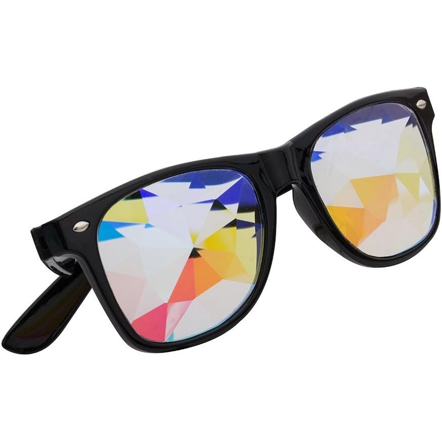 Buy now Kaleidoscope Glasses - Rainbow Rave Prism Diffraction Crystal Lens Sunglasses Goggles at indiglob india