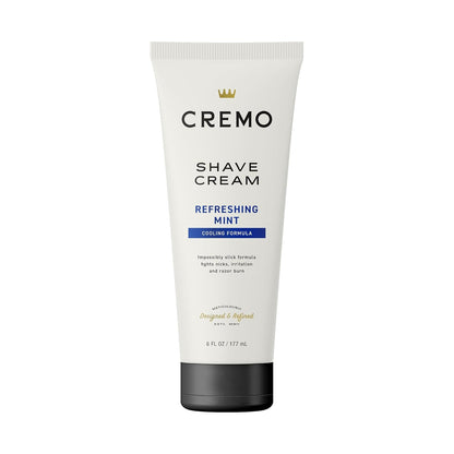 Cremo Shaving Cream, Barber Grade Cooling Shave Cream, Astonishingly Superior Ultra-Slick Shaving Cream for Men, Fights Nicks, Cuts and Razor Burn, 6 Fl Oz