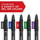 Buy now Sharpie?? S Gel Pens, Fine Point, 0.5 mm, Black Barrels, Blue Ink, Pack Of 4 Pens at indiglob india