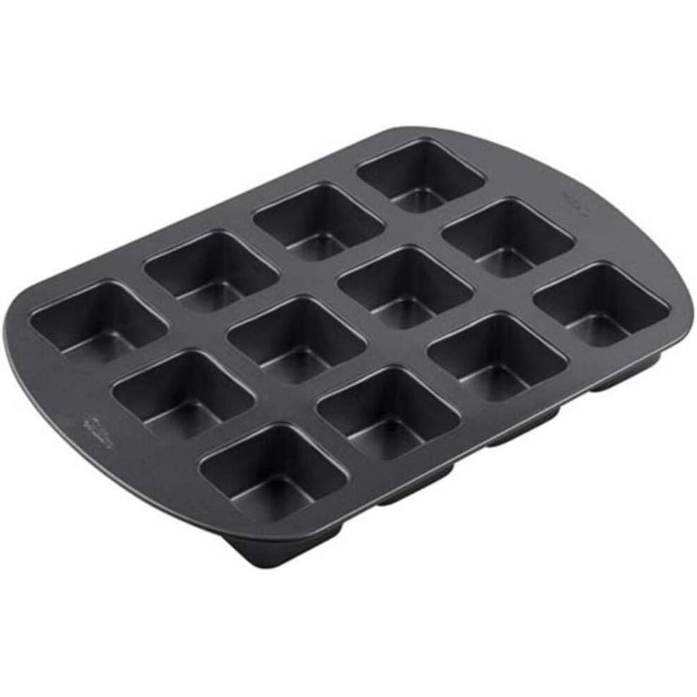 Wilton Brownie Bar Pan, 12-Cavity, Brownie Pan, Steel