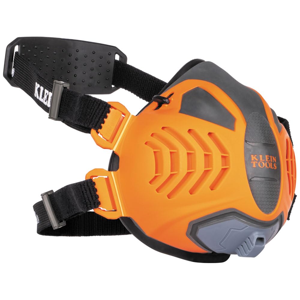 Buy now Klein Tools 60552 Reusable P100 Half-Mask Respirator with Replaceable Filters for Dust, Metal Fumes, and Oil Mist, M/L at indiglob india