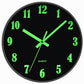 Buy now JoFomp Glow in The Dark Clock, 12 Inch Modern Silent Non Ticking Wall Clocks Battery Operated, Night Light Wall Clock for Living Room Decor, Wall Clock Decorative for Kitchen Bedroom (Green) at indiglob india