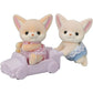 Calico Critters Persian Cat Twins - Two Collectible Figures & Pushcart Accessory Included