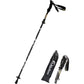 Aluminum Collapsible Ultralight Travel Trekking Hiking Pole for Men and Women (Fits 5'3" - 6'2")