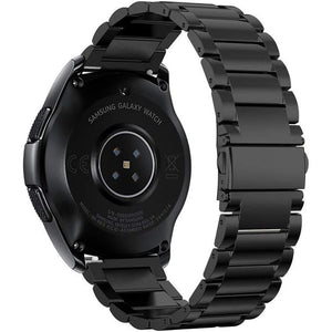 Bands Compatible with Samsung Galaxy Watch Watch 6 40mm 44mm/6 Classic 47mm 43mm/5 Pro 45mm/Watch Active2 40mm/44mm, Replacement Stainless Steel Bands Compatible for Galaxy Watch(Black)