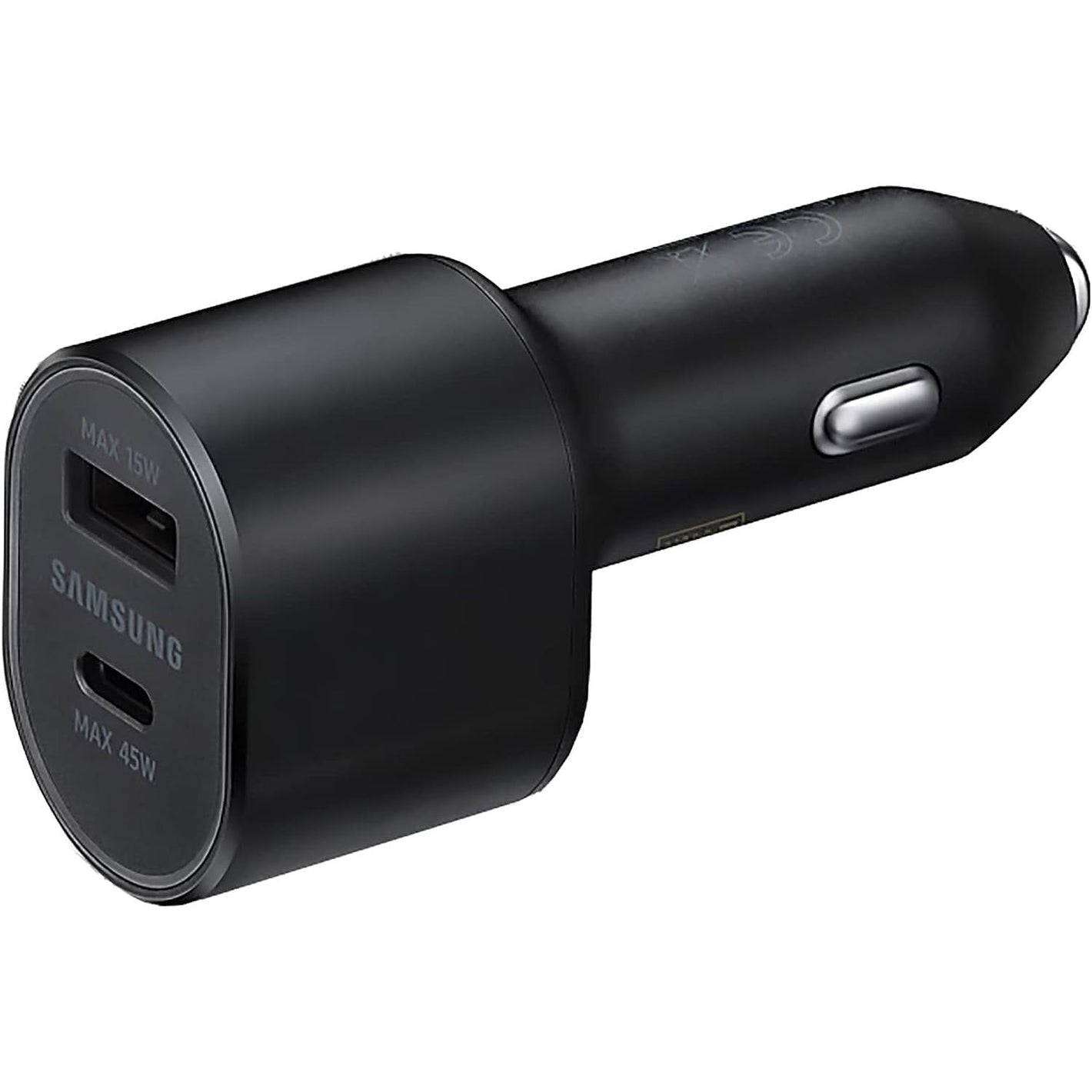 Samsung Super Fast Dual Car Charger (45W+15W) Dual Ports USB-C & USB-A - Black - EP-L5300XBEGWW