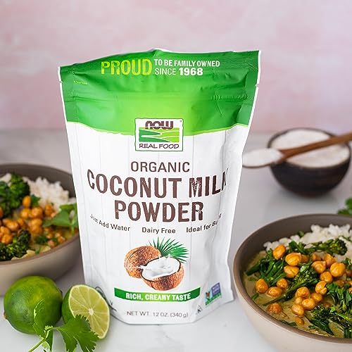 Buy now NOW Foods, Organic Coconut Milk Powder, Dairy Free/ Vegan, Just Add Water, 12-Ounce at indiglob india