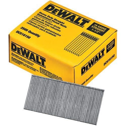 Buy now DEWALT Finish Nails, 1-1/2-Inch, 16GA, 2000-Pack (DCS16150), Glossy Exclusive Paper at indiglob india