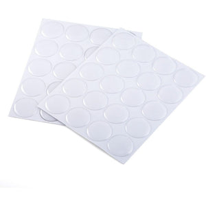 Beadaholique 100-Piece Epoxy Stickers for Bottle Cap Pendants, 1-Inch, Clear