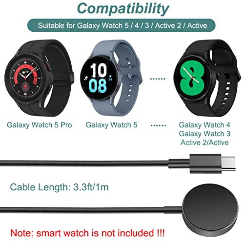 Buy now Charger for Samsung Watch - Galaxy Watch 7 Ultra/6/6 Classic/5/5 Pro/4/4 Classic/3/Active 2/Active Charging Cable with Alumium Case (USB-C) at indiglob india