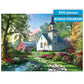 Buy now Buffalo Games – Little White Chapel Jigsaw Puzzle, 500 Piece Puzzle for Adults, Peaceful Church Landscape Art by Dominic Davison at indiglob india