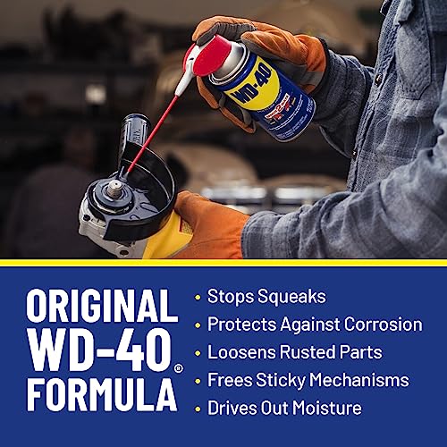 Buy now WD-40 Original Formula, Multi-Use Product with Smart Straw Sprays 2 Ways,12 OZ at indiglob india