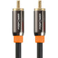 FosPower Digital Audio Coaxial Cable [24K Gold Plated Connectors] Premium S/PDIF RCA Male to RCA Male for Home Theater, HDTV, Subwoofer, Hi-Fi Systems - 3ft