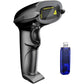 NADAMOO Wireless Barcode Scanner 328 Feet Transmission Distance USB Cordless 1D Laser Automatic Barcode Reader Handhold Bar Code Scanner with USB Receiver for Store, Supermarket, Warehouse