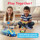 Buy now Prextex 2 Pack Cartoon Remote Control Cars for Toddlers - Police Car and Race Car with Steering Wheel Controllers and Lights - Different Frequencies So Both Can Race Together - Toddler Gift 18+ Months at indiglob india