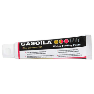 Gasoila Water Finding Paste - Fuel Water Detection Gasoline, Diesel, Kerosene, Petroleum | 2.5 oz Tube | Quick Color Change | Reliable & Easy to Use | Ideal for Fuel Storage Tanks & Non-Ethanol Fuel