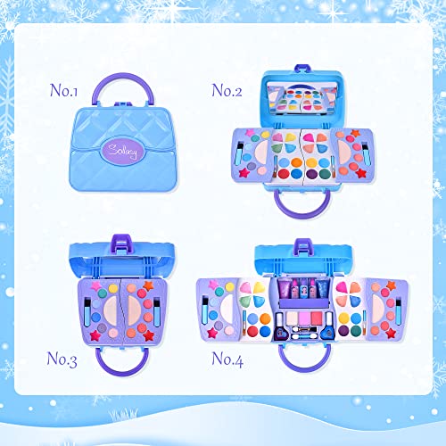 Buy now Kids Makeup Kit for Girl Kids Toys Makeup for Kids 50PCS Play Makeup Set Washable Cosmetic Non-Toxic Toddlers Pretend Frozen Makeup Birthday Gifts for Age 3 4 5 6 7 8 9 10 11 12 Years Old at indiglob india