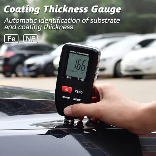 Buy now Car Coating Thickness Meter for Used Car Buyers, Paint Mil Thickness Meter Gauge Check The Car’s Original Coating Auto Car Paint Meter (Black) at indiglob india