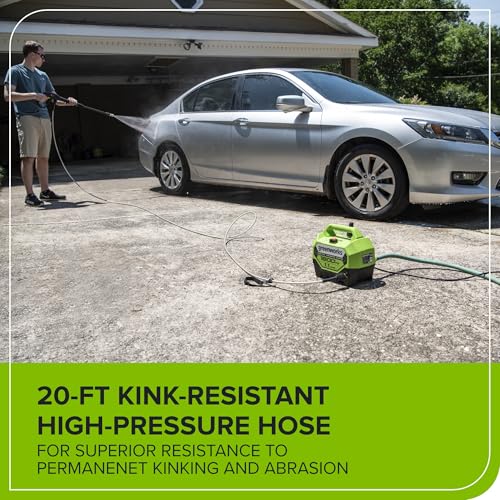 Buy now Greenworks 1800 PSI (1.1 GPM) Electric Pressure Washer PWMA Certified at indiglob india