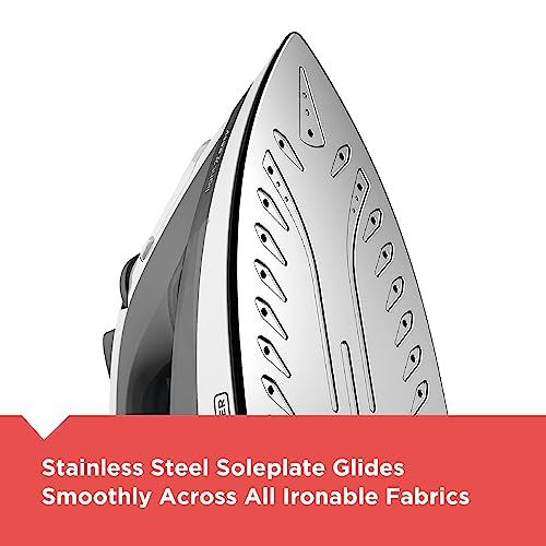 Buy now BLACK+DECKER Light ‘N Easy Compact Steam Iron, IR1020S, Stainless Steel Soleplate, Spray Mist, Anti-Drip, Auto Shutoff at indiglob india