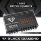 Buy now Black Diamond EQ7LS 7-Band Stereo Equalizer/Crossover Pre Amp Equalizer Car Audio EQ with Front Rear + Sub Output at indiglob india