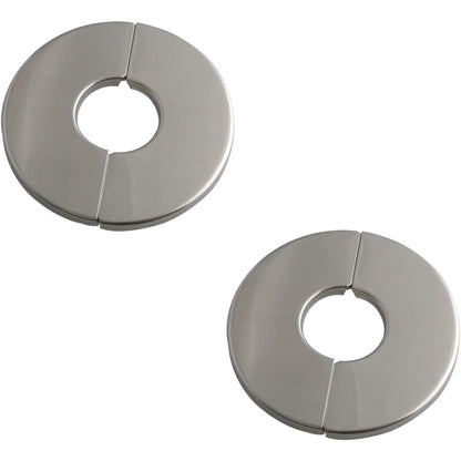 Buy now Wall Split Flange 2PCS Stainless Steel Round Escutcheon Plate Floor and Ceiling Plate Cover Split Flange for 28mm Dia Pipe 25 Type Silver at indiglob india