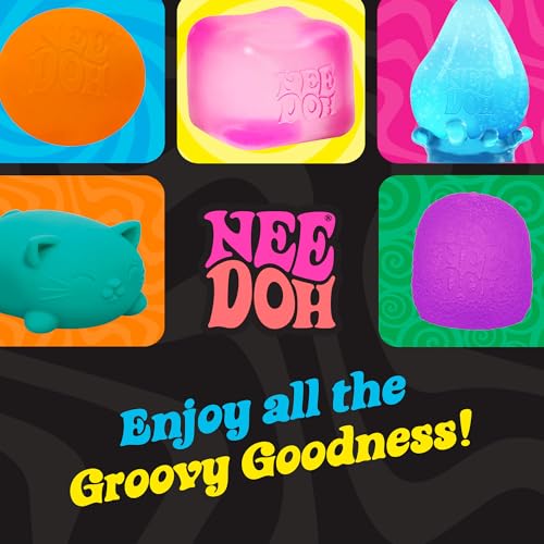 Buy now Schylling NeeDoh Teenie Gobs of Globs - Sensory Squeeze Toy - Contains 18 Mini Groovy Globs - 1.25" Wide - Multicolored at indiglob india